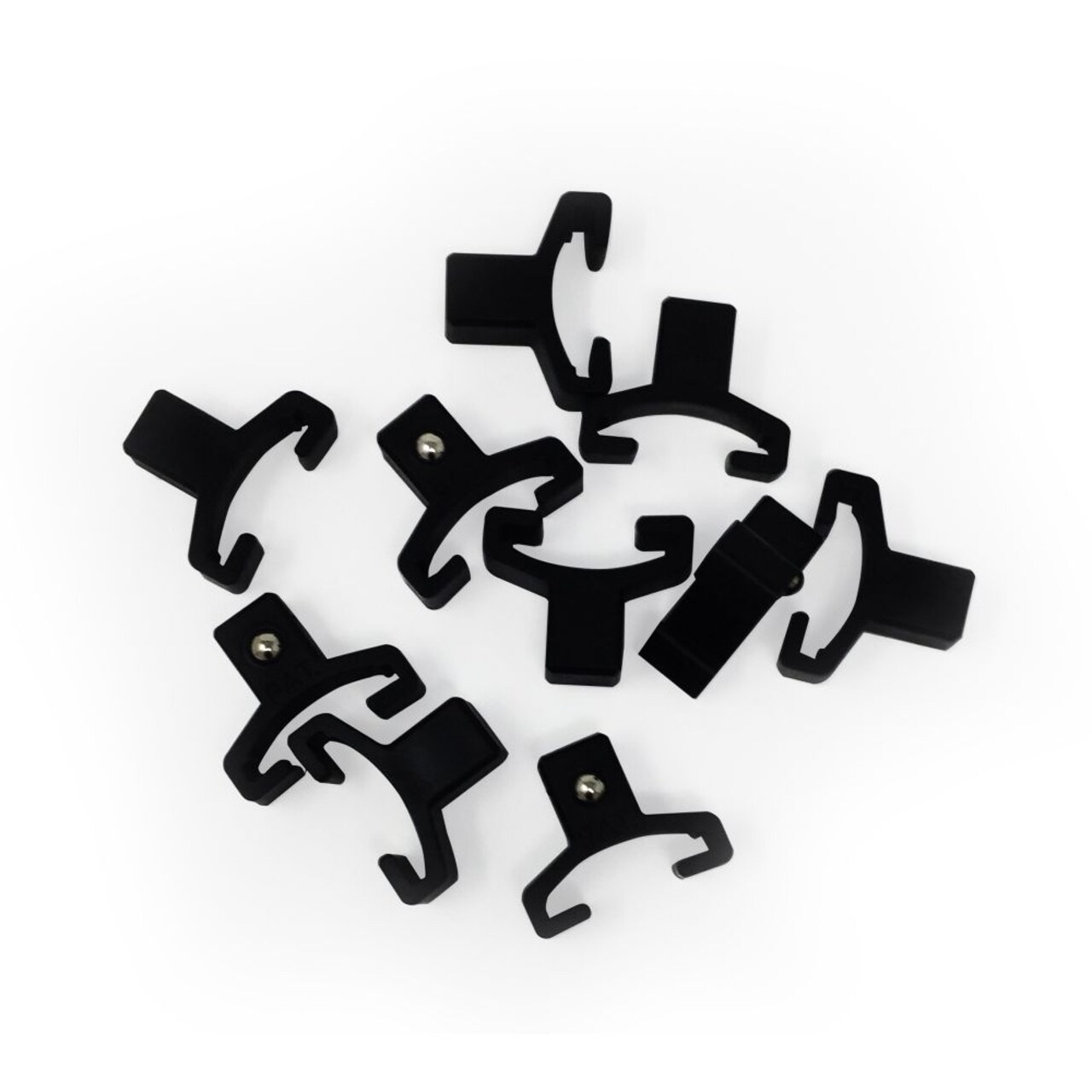 Taj Tools Black Spring Loaded Ball Bearing Socket Replacement Clips For Use With Socket Holder Rails, 10-Piece (3 By 8-Inch)